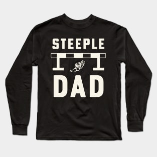 Steeplechase Runner Steeple Dad Track and Field Long Sleeve T-Shirt